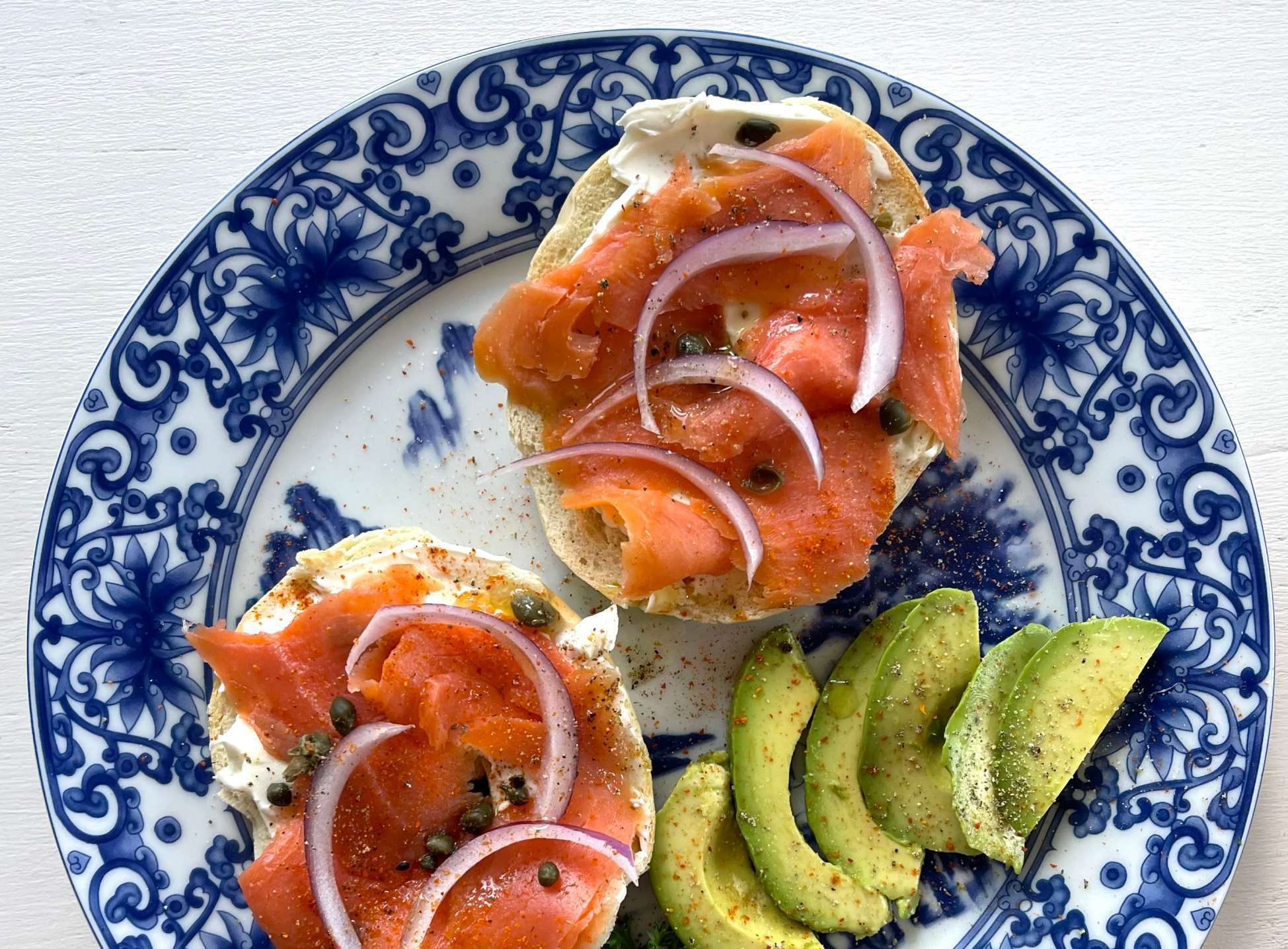 bagel with lox morgan be cookin