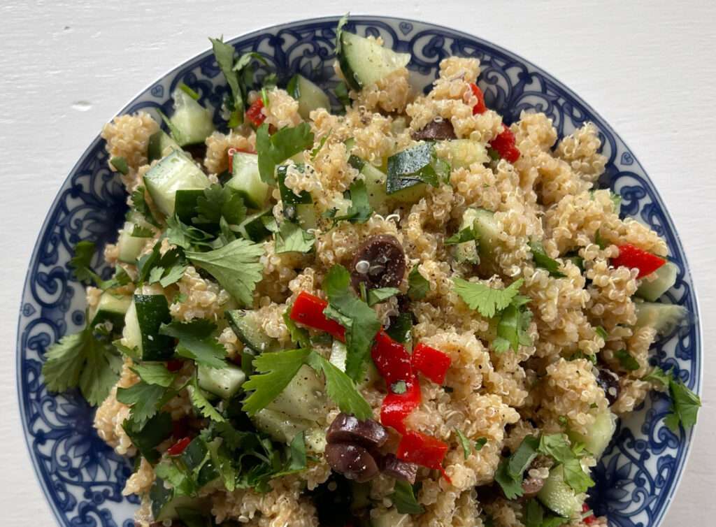 quinoa cucumber salad morgan be cookin